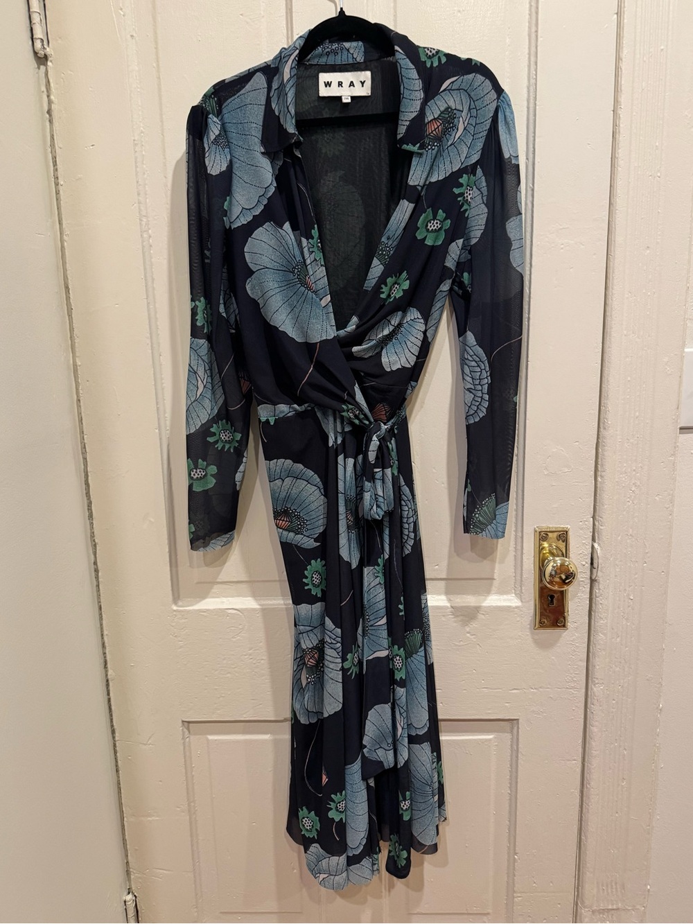 WRAY Enid Wrap Dress, Night Poppy, 2XL